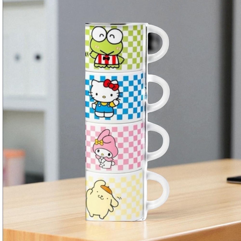 NWT Hello Kitty and Friends Stackable Mugs 3 oz each/set of 4 - Picture 12 of 12